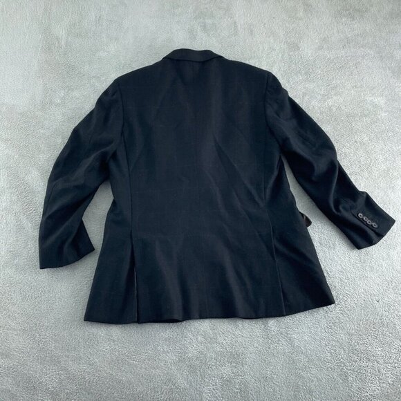 Gianluca Isaia Mens 42 Black Blazer 90% Wool 10% Cashmere 3-Button 2765 - Picture 2 of 10
